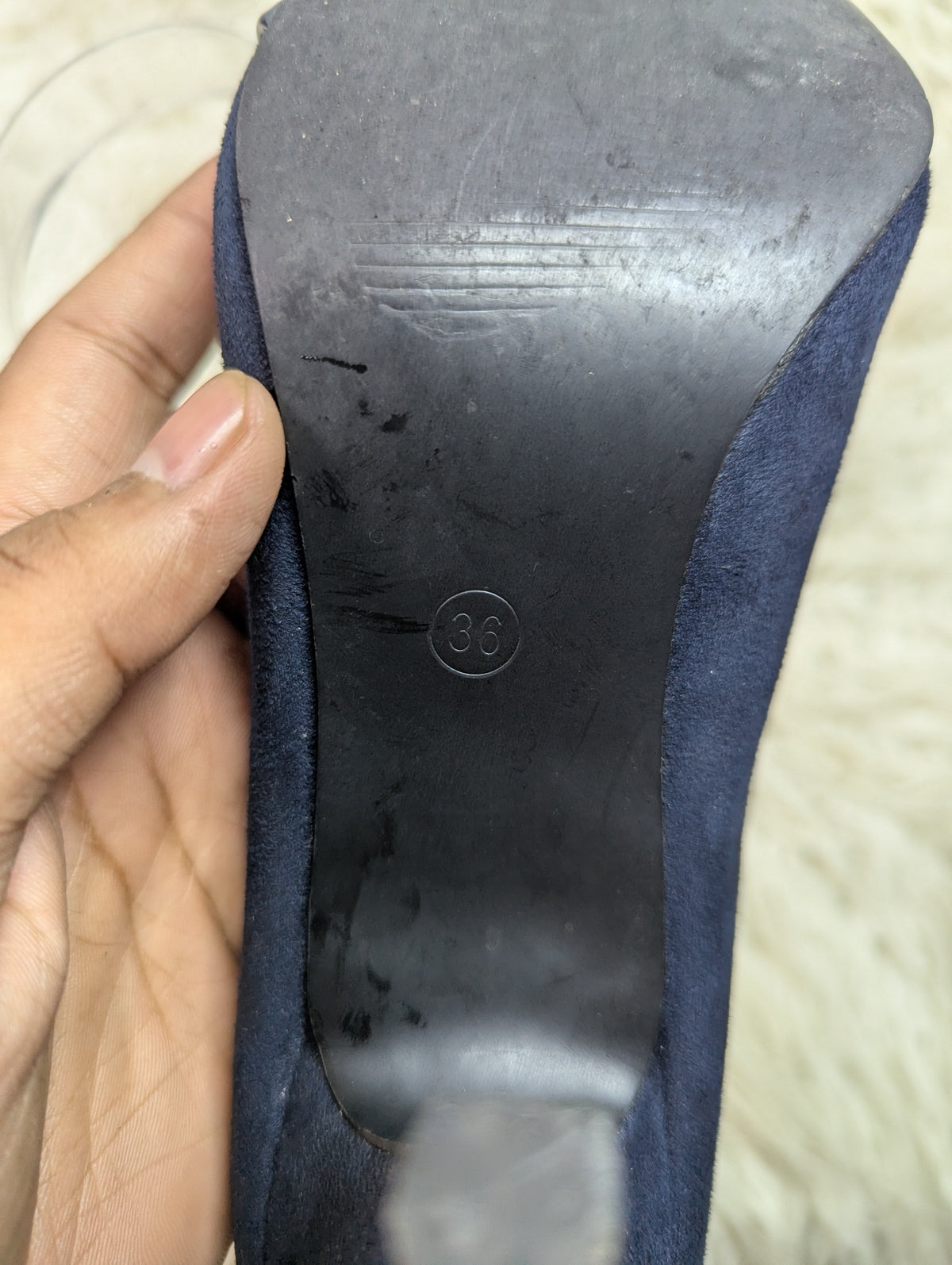 STEPHAN dark Blue Heel