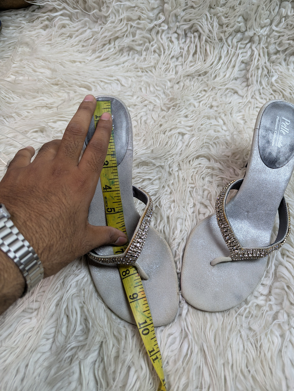 Pelle Moda silver heel