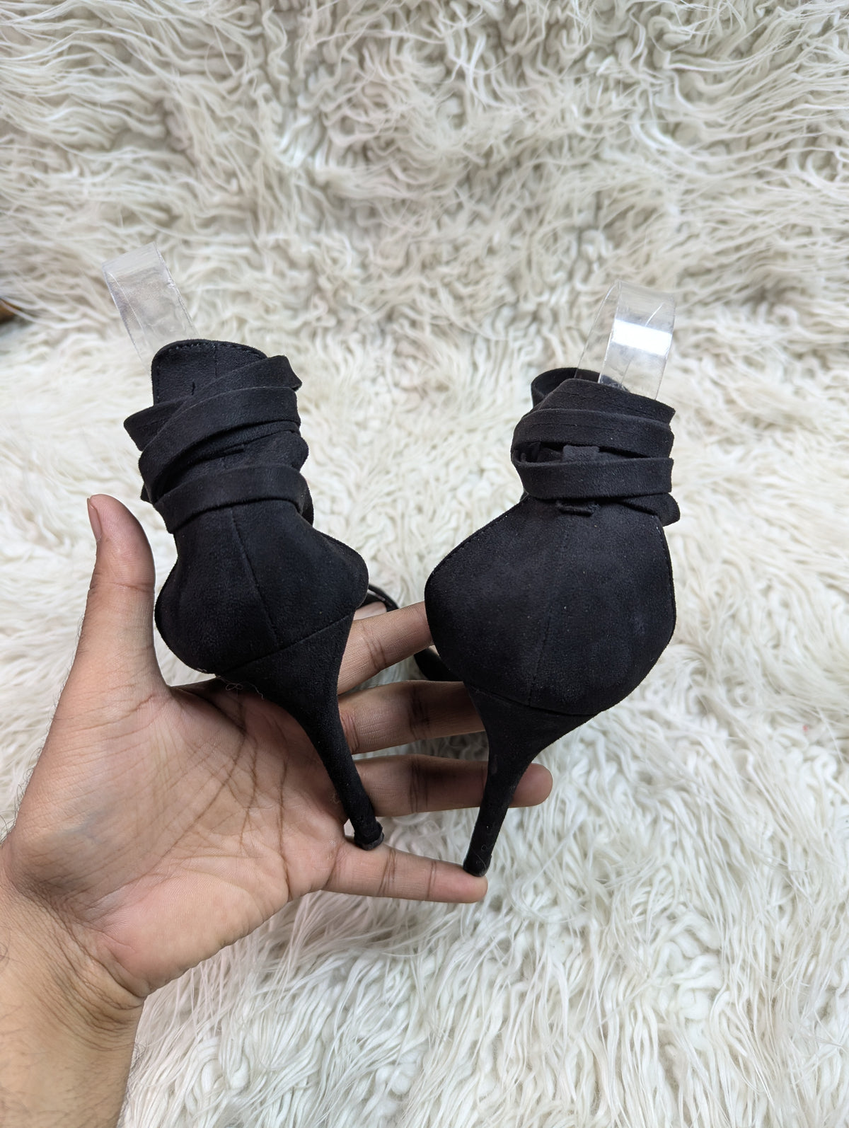 LASSOD black pencil heel