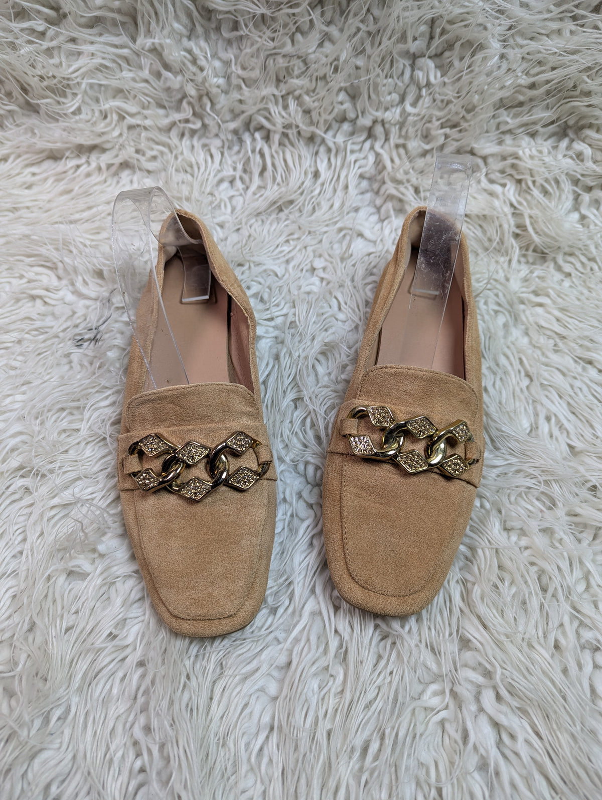 Suede Brown loafer style shoes