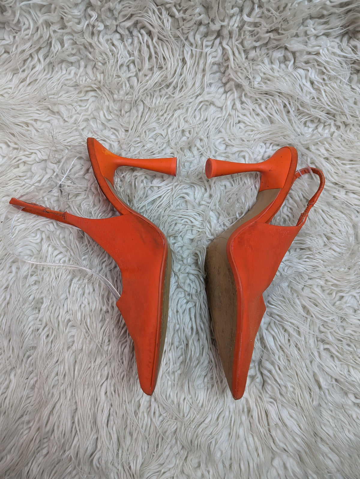 ZARA orange Heel