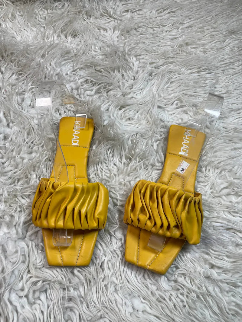 Khaadi yellow Formal Flat