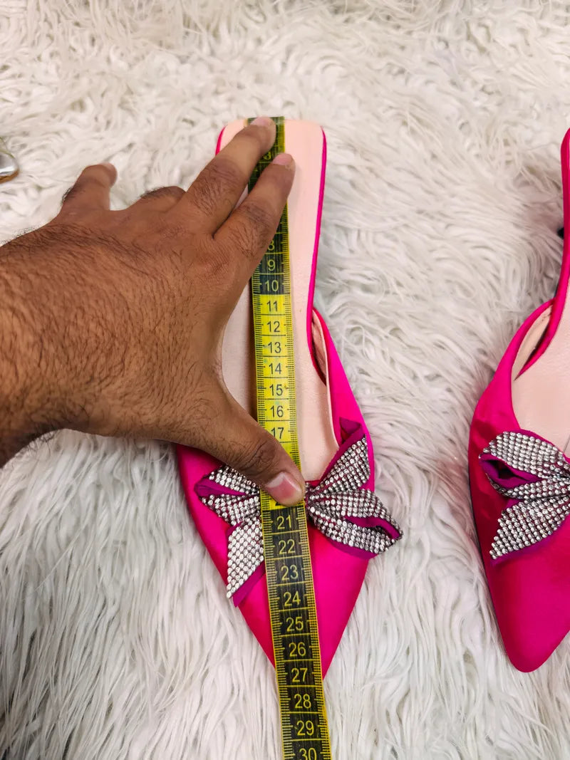 Shocking pink heel