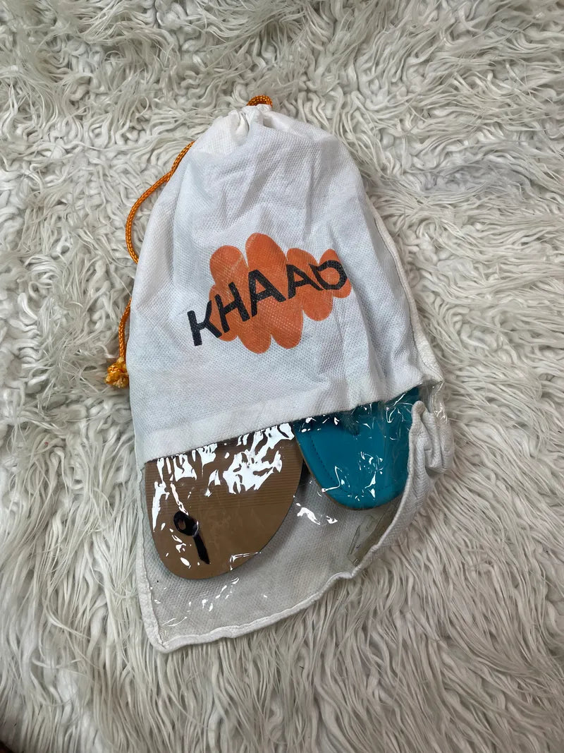 Khaadi Factory leftover slippers cyan blue color